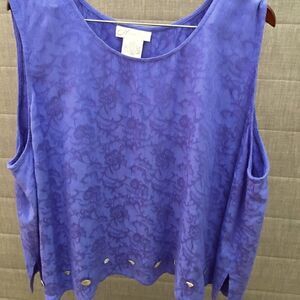 Dress Barn Sleeveless 100% Rayon Blouse